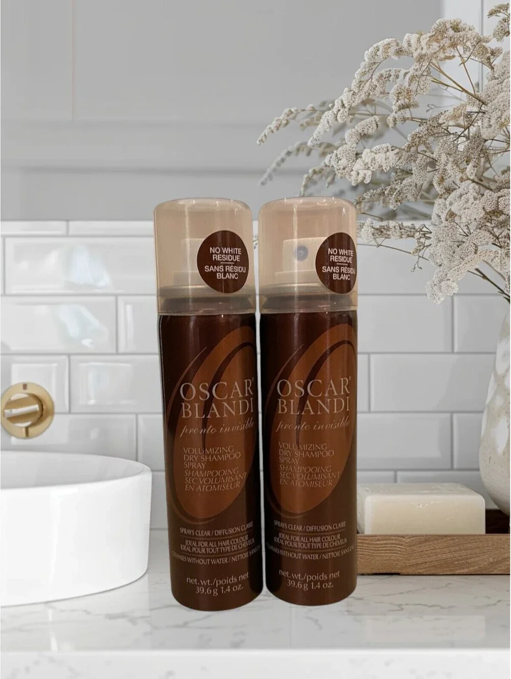 2x Oscar Blandi Pronto Invisible Volumizing Dry Shampoo Spray 1.4 oz Travel